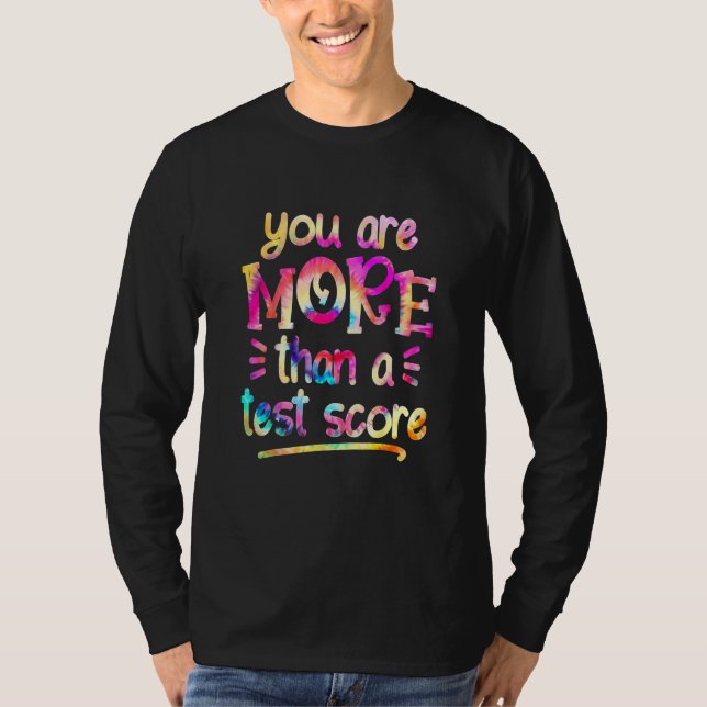 Camiseta Você é mais do que um professor de tenda que testa (Frente)