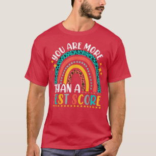 Camiseta Você É Mais Do Que Um Teste De Pontuação Do Arco-Í