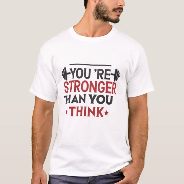 Camiseta Você é mais forte do que pensa (Frente)