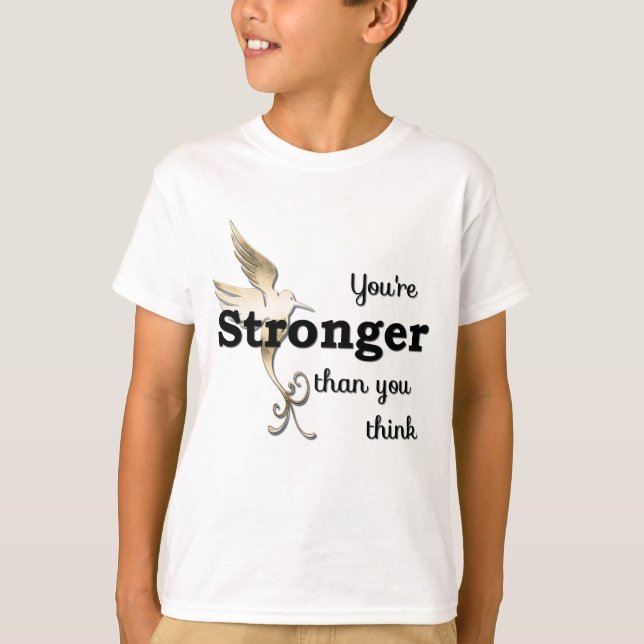 Camiseta Você é mais forte do que pensa (Frente)
