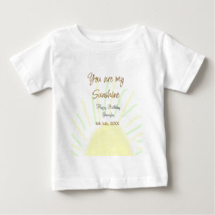 Camiseta Você é meu aniversário de pastel amarelo sunshine