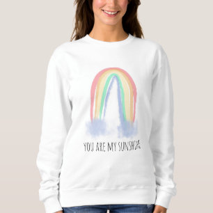 Camiseta Você é meu arco-íris pintado à aguarela sol