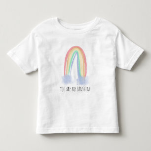 Camiseta Você é meu arco-íris pintado à aguarela sol