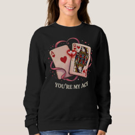 Camiseta Você É Meu Ás: Carta de Jogar Rainha de Copas Vint