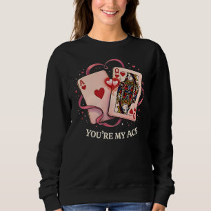 Camiseta Você É Meu Ás: Carta de Jogar Rainha de Copas Vint