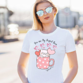 Camiseta Você É Meu Gato De Café Da Manhã