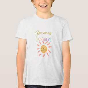 Camiseta você é meu raio solar amarelo alaranjado raios sol