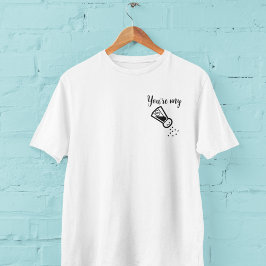 Camiseta Você é meu Sal, Bonito, BFF, Casal Correspondente