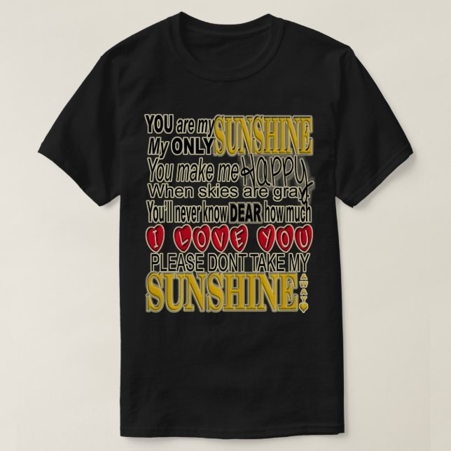 Camiseta Você É Meu Sol (Frente do Design)