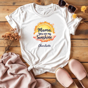 Camiseta Você É Meu Sol Presente Sentimental Para A Mãe