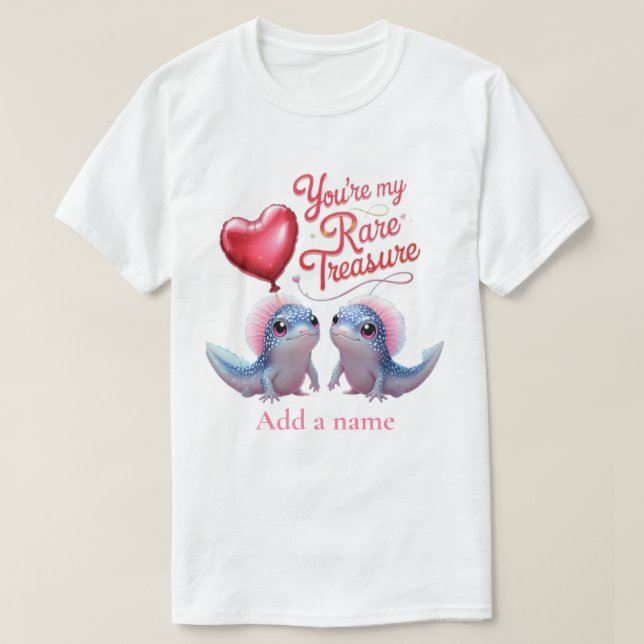 Camiseta você é meu tesouro raro (Frente do Design)