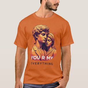 Camiseta "Você é meu tudo" Romântico para Casal