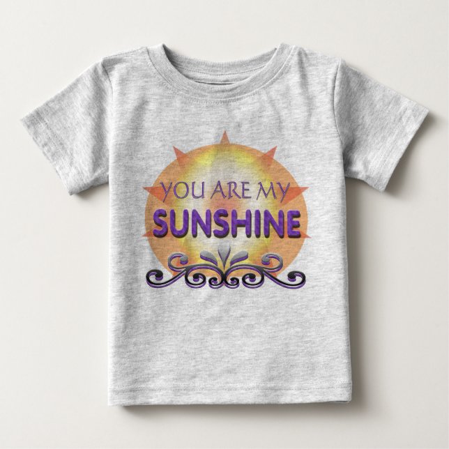 Camiseta Você é minha luz do sol para o bebê (Frente)