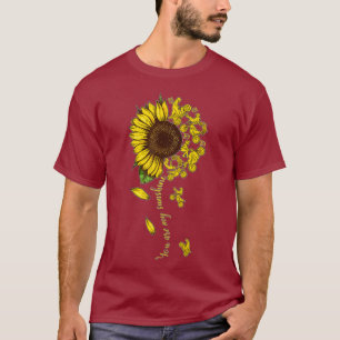 Camiseta Você É Minha Motocicleta Sunshine Sunflower Hippie