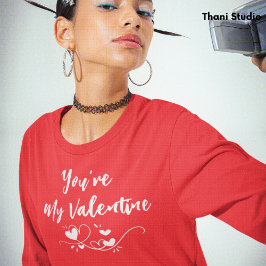 Camiseta Você é minha tipografia moderna do coração Namorad