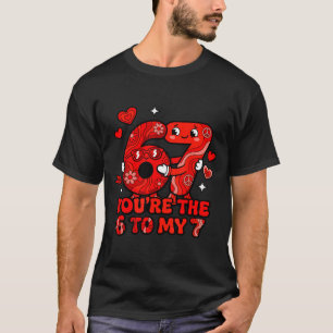 Camiseta Você é o 6 para o meu 7 meme engraçado de dia dos