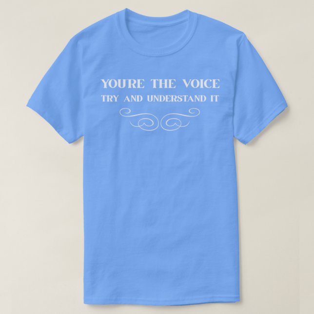 Camiseta Você é o branco da voz (Frente do Design)