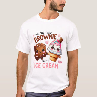 Camiseta "Você é o Brownie para o meu Sorvete -
