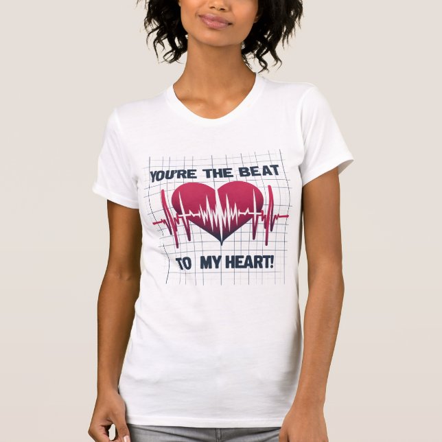 Camiseta Você é o Design do meu coração EKG (Frente)