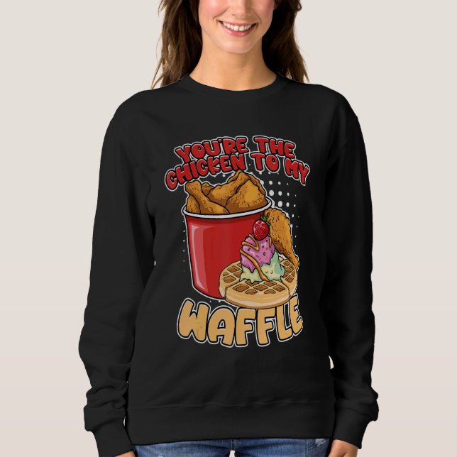 Camiseta Você É o Frango Para os Meus Waffles de Café da Ma (Frente)