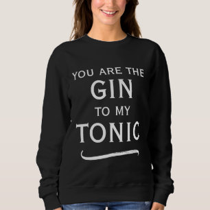 Camiseta Você é o gim para meu tônico fofo preto e branco