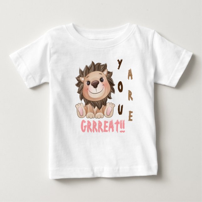 Camiseta Você é o Grande Leão Cute (Frente)