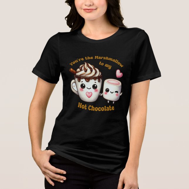 Camiseta Você é o marshmallow para o meu coração. (Frente)