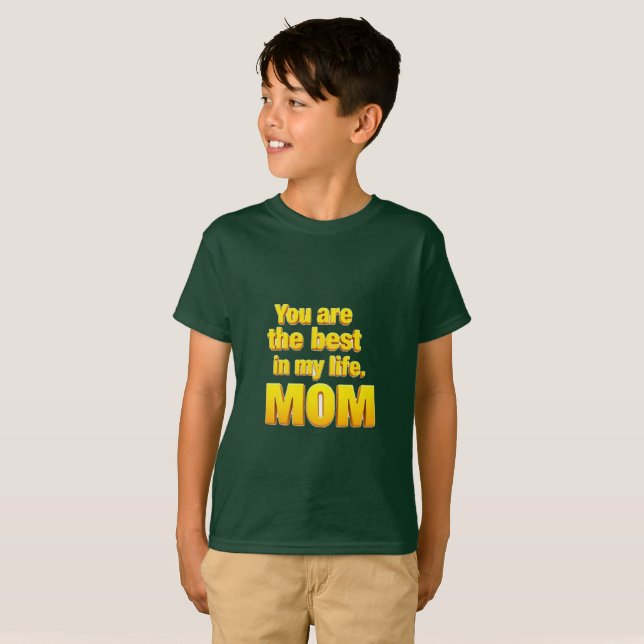 Camiseta Você é o melhor da minha vida MoM (Frente Completa)