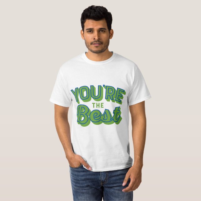 Camiseta Você é o Melhor – Presente de Agradecimento Fofo (Frente Completa)