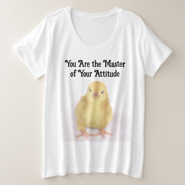 Camiseta Você é o mestre de sua atitude (Frente do Design)