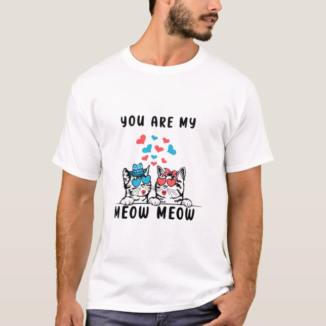 Camiseta Você É O Meu Casal De Gato (Frente)