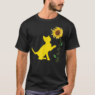 Camiseta Você É O Meu Gato De Ouro Gato De Gato De Girassol