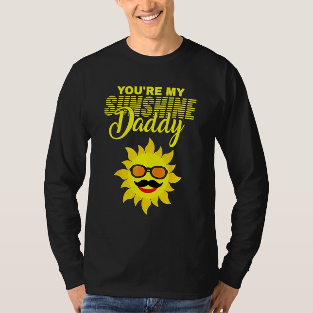 Camiseta Você é o meu melhor Pai de Pai sunshine do pai (Frente)