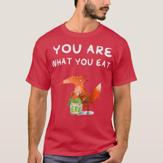 Camiseta Você É O Que Você Come