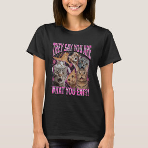Camiseta Você é o que você come Funil Lesbica Gato Meme Boo