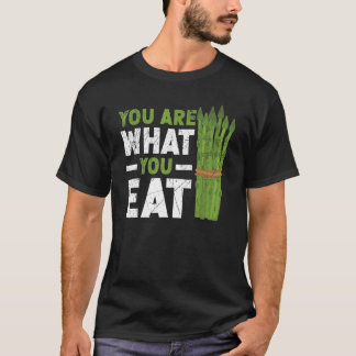Camiseta Você É O Que Você Comeu Aspargos Vegetais