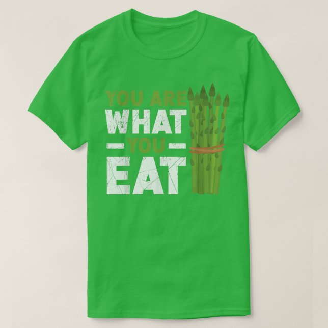 Camiseta Você É O Que Você Comeu Aspargos Vegetais (Frente do Design)