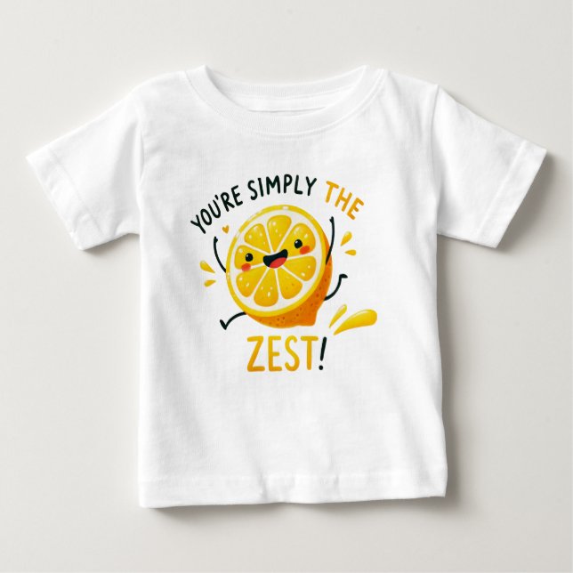 Camiseta Você é simplesmente o mais Zest" - Lemon Pun vibra (Frente)