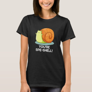 Camiseta Você é Spe-shell Engraçado Caracol Escuro BG