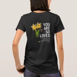 Camiseta Você É Tão Amado Floral Cristão