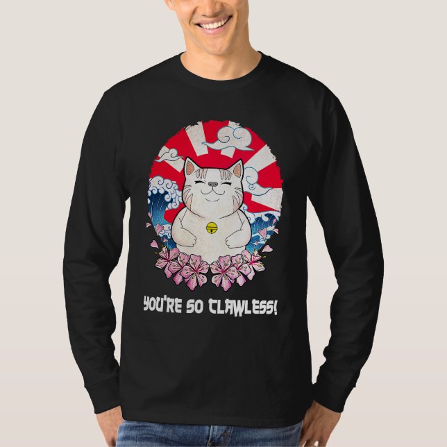 Camiseta Você é tão sem garras Gato   Humor de Gatinho Piad (Frente)