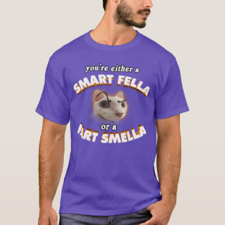 Camiseta Você é um cara inteligente ou um cheirador de pum 