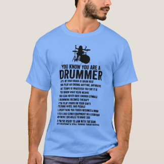 Camiseta Você É Um Drummer Se O Batedor De Presente Do Tamb