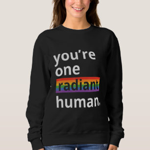 Camiseta Você É Um Humano Radiante Bissexual Transgênero Ch