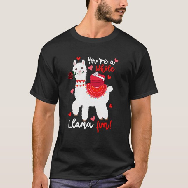 Camiseta Você É Um Llama Muito Divertido Llama Flores F (Frente)