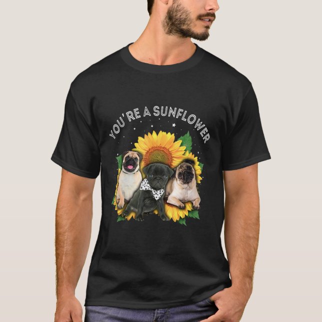 Camiseta Você É Uma Gota De Cãozinho De Girassol (Frente)