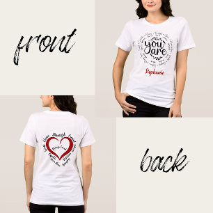 Camiseta "Você é" Versões de Bíblias Inspiradoras Religiosa