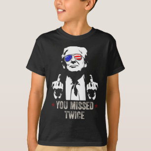 Camiseta Você Errou Duas Vezes Diversão Trump Presidente 20