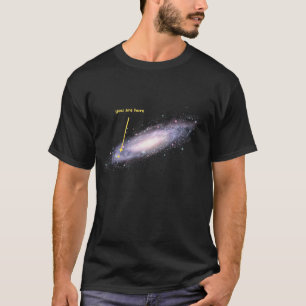 Camiseta Você está aqui