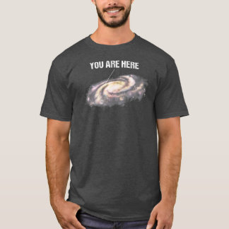 Camiseta Você Está Aqui Astronomia Espacial Universa Via Lá